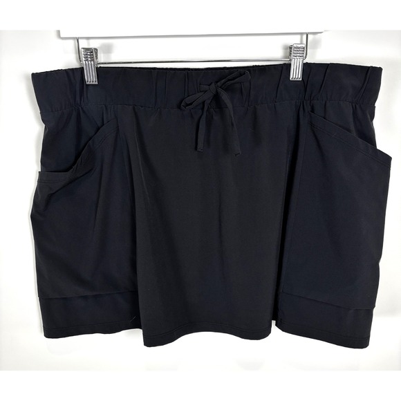all in motion Pants - All In Motion Skirt Skort XXL Black Tennis Golf Athletic Sport Women's Pockets